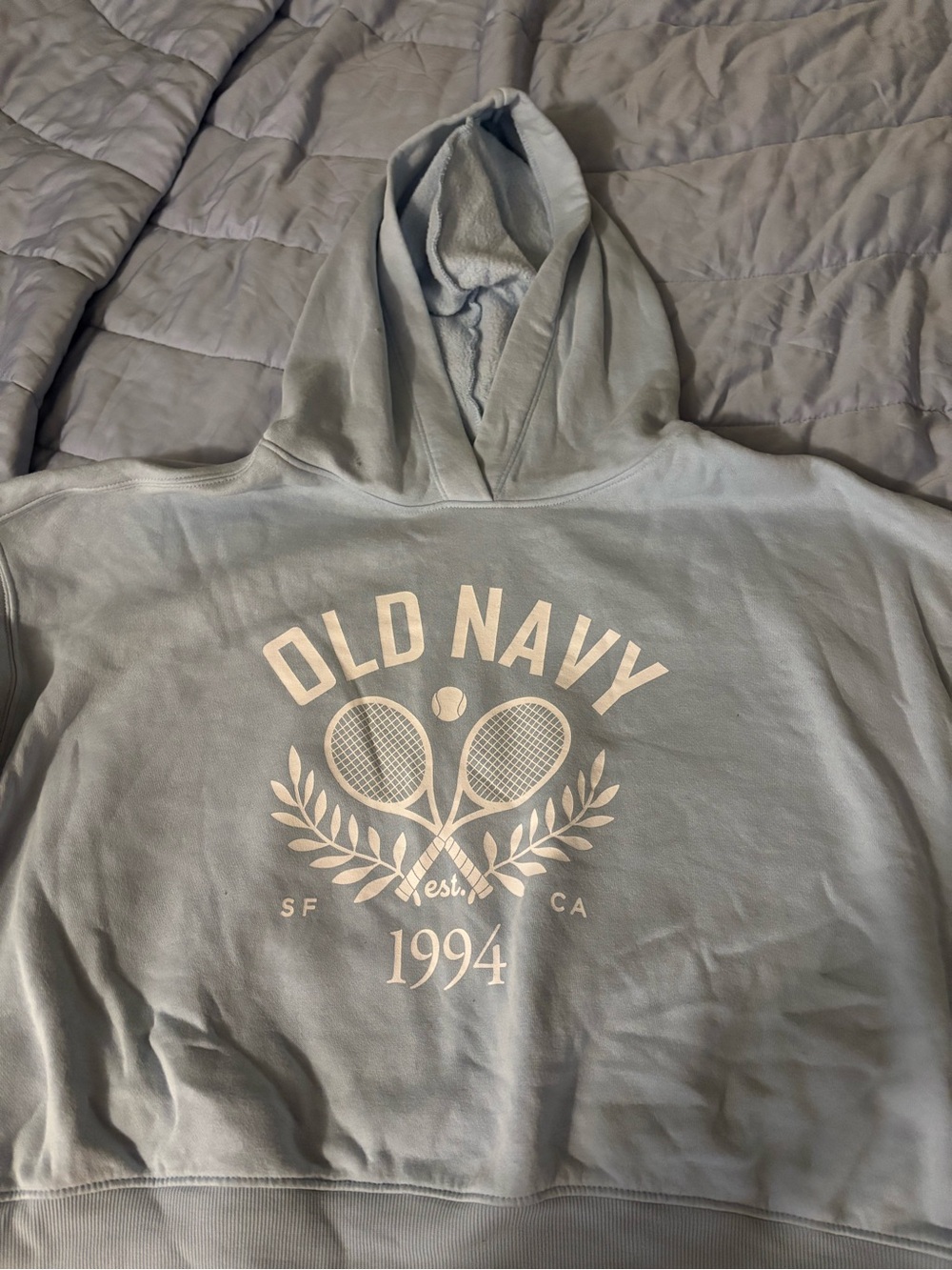 Old Navy Light Blue Fleece Hoodie